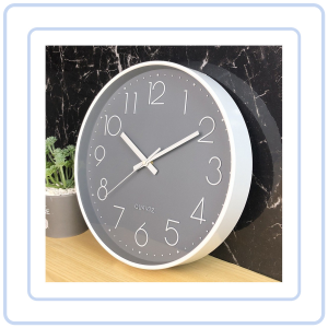 【COZYCASA】Quartz Silent Nate Simple Elegant Wall Clock with a Minimalist Design for Modern Living Rooms