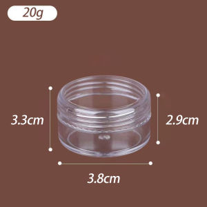 5/10/20g Empty Round Clear Cosmetic Mini Portable Reusable Transparent Travel Accessories Round Cream Bottle