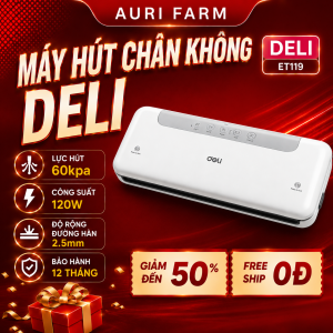 Máy Hút Chân Không Thực Phẩm Deli Hút Tự Động Hàn Miệng Lực Hút Mạnh Bảo Quản Thực Phẩm Tươi Lâu Hơn