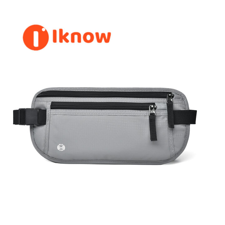 I know Travel Money Belt for Women and Men RFID Blocking