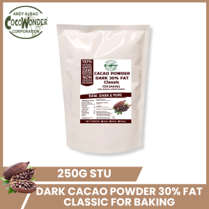 DARK CACAO POWDER 30% FAT CLASSIC  -  FOR BAKING | COCOWONDER | 100% CERTIFIED ORGANIC