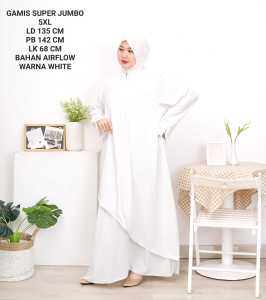 Gamis Jumbo Wanita Ld 135 Cm Model Terbaru Kekinian Koleksi Lebaran
