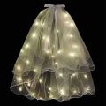 Bridal Veil LED Wedding Veil Glow In The Dark Kerudung Pengantin Vail Pengantin. 
