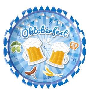 Germany Munich Oktoberfest Party Paper Plates Disposable Tableware Sets Tablecloths Party Decorations