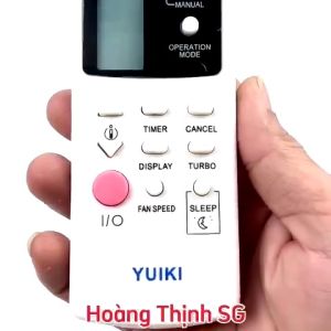 Điều khiển điều hòa YUIKI Mã 01 remote máy lạnh YUIKI - Tặng kèm pin - Trang Nguyễn Computer