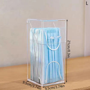 Fantic กล่องเก็บหน้ากากกล่องทิชชู่เปียกที่ใส่กระดาษทิชชู่เปียกที่ใช้ในครัวเรือนกันฝุ่นกล่องทิชชู่พร้อมฝาปิดดีไซน์ในครัว