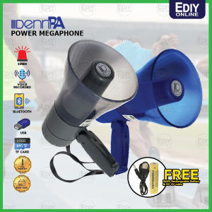 DENN DMG-305BG DMG-305BB BLUETOOTH MEGAPHONE 25W DC RECHARGEABLE LOADSPEAKER USB TF SIREN VOICE RECORD PLAY MEGAFON Loud Hailer PEMBESAR SUARA 扩音器
