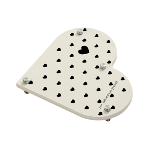 Water Resistant Silica Bathroom Shelf Heart Pattern Surfaces Absorbent Materials for Shower Organizing Accessory