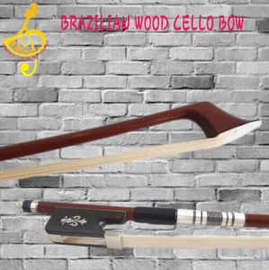 Handmade Brazilian Wood Cello Bow 4/4 for Orchestra Performer and Student