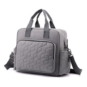 Nylon Diaper Bag Women Handbag Mummy Shoulder Bag with Urine Pad Baby Milk Bottle Insulation Bag