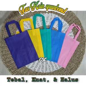 (Model Box Alas Kotak) Goodie Bag Tas Kain Spunbond Ukuran S  M L XL 20x30x10  25x35x10  30x40x10  36x45x12 cm Untuk Wadah Sembako  Bingkisan Hajatan  Wadah Sayuran  Laudry  Ultah Ulang Tahun  Nasi Kotak  Besek Tahlil   Mika Bento  Thinwall