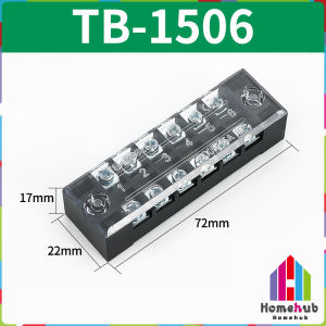 HB 15A Molded Terminal Block TB1504 TB1505 TB1506 600V Dual Row Barrier Screw Terminal Block