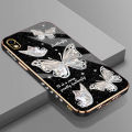 SoftCase Vivo Y91c Y91 Y91i Y90 Vivo Y93 Y93s vivi Y95 vovo vivoY91C vivoY91 vivoY91i viv0 vivoY90 vivoY93 Case Casing hp mode Phone Cesing Soft Cassing Fantasi Perak Kristal Kupu-kupu untuk Square pelindung Kasing. 