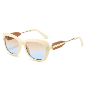 JN IMPRESSION Qua Biên Giới Mới Cat-Eye Kính mát thời trang Cá Tính Internet Người Nổi Tiếng Ins Tất Cả Các Trận Đấu Kính râm khung lớn Cho Phụ Nữ