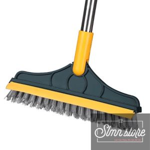 Chổi gạt nước chà sàn nhà tắm gồm chổi và đầu gạt nước thông minh 2in1 khả năng xoay 120 độ giúp dọn sạch mọi góc bẩn kĩ LD4-Choixanh