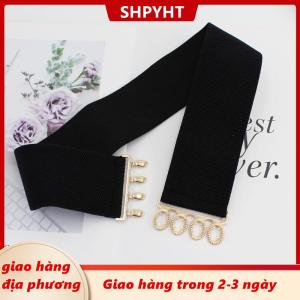[COD] SHPYHT Giao hàng địa phương Phụ Nữ Của Rộng Đàn Hồi Vành Đai Thắt Lưng Thời Trang Đơn Giản Kim Loại Khóa Dây Thắt Lưng Corset Cinch Vành Đai Váy Thắt Lưng Co Giãn