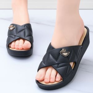 [Free Shipping] New WomenS Sandals For Outdoor Wear Thick-Soled Soft-Soled Stylish High-Looking Super Soft Non-Slip Korean-Style Wedge Heel Slippers