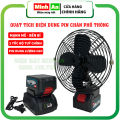Quạt tích điện cầm tay quạt chạy pin mini 8 inch 2 tốc độ dùng pin chân phổ thông bảo hành 6 tháng. 
