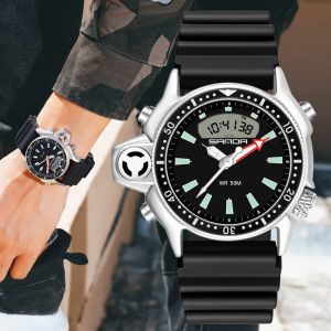 SANDA New Fashion Sport Mens Watch Casual Style Watches Men Military Quartz Wristwatch Diver S Shock Man Clock