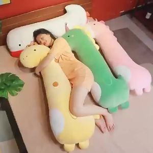 Squishmallows Animal Cartoon Dinosaur Panda Penguin Plush Toy Sleeping Pillow Soft Down Cotton Striped Lion Crab Doll Creative Gift Pillows Toys