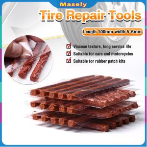 Masely Car Motorcycle Tyre Tubeless Seal Rubber Strip Plug Tire Puncture Repair Tool Kit 5pcs