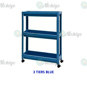 🔥FAST SHIPPING🔥 Floor Standing Multi-Layer Storage Rack Movable Trolley Kitchen Side Slit Shelf Bathroom Clip Slot