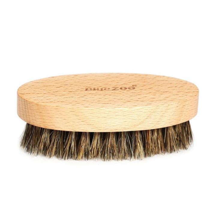 [Philippine Stock]Beard Care Natural Boar Bristles Oval Beech Wood
