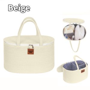 SAVVYSHELF Multi-Purpose Baby Diaper Toy Organizing Bag With Cover Rotundity Storage Basket Large Capacity Zipper Storage Bag