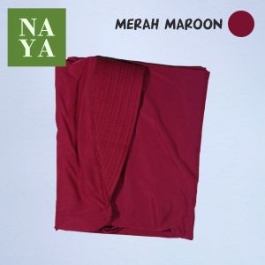 JILBAB INSTAN BERGO SPORT PET TEBAL / JILBAB INSTAN JERSEY SIZE S M L WARNA MERAH MAROON
