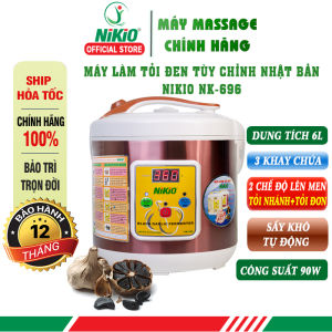 Máy (Nồi) Làm Tỏi Đen Nikio NK-696 - Quy Trình Làm Tỏi Đen Tự Động Tỉ lệ Thành Công 99% Dung Tích 6 Lít Làm Được 2 Loại Tỏi