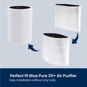 🚚 Local shipping🚚Replacement Compatible with Blueair 3410/311 3400 series air purifier Filter Auto Particle + Carbon  HEPA&Active Carbon Nano Protect filter Air Purifier Accessories