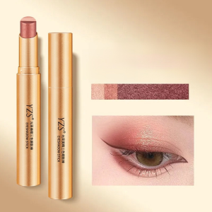 Gradient Three Color Shimmer Eyeshadow Stick Not Easy To Faint Waterproof And Sweat-proof Outline Brightening三色眼影棒