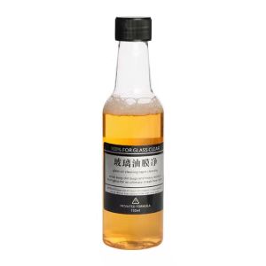 Powerful Auto Interior Glass Cleaner/Car glass Stain watermark Remover/120ML Car Glass Oil Film Cleaning brush