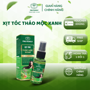 Xịt tóc Thảo Mộc Xanh cho người rụng tóc hói đầu Thảo Mộc Xanh FML Family
