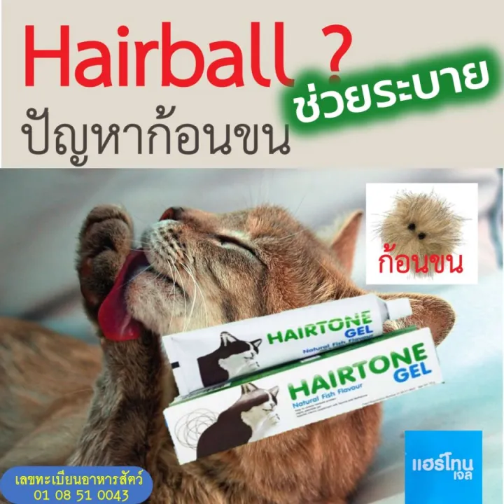 Hairtone Anti Hairball Gel เจลขับก้อนขนแมว