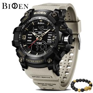 Promo BIDEN Jam Tangan Pria Digital Anti Air Olahraga Bercahaya Multifungsi Dial Tali Silikon Jam Tangan Cowok