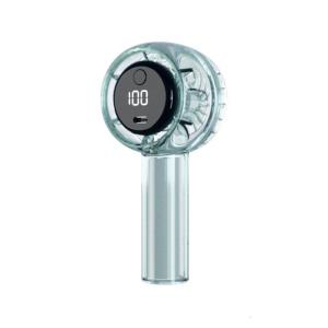 Quạt nhỏ cầm tay quạt tản nhiệt 1200mAh ngoài trời màn hình hiển thị kỹ thuật số fan hâm mộ có thể điều chỉnh thiết lập cho du lịch và hoạt động ngoài trời