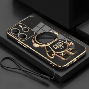 Softcase Xiaomi Redmi 13 13x 13c 12 14c A3 A4 Poco M6 C65 C75 Note 10 10s 11 12 13 14 4G 5G Pro + Plus Case Luxury Holder Astronot Free Tali Lanyard Premium