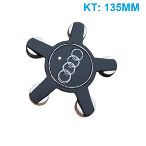 Logo chụp mâm lazang bánh xe Audi đường kính 135mm A6Q5135 chất liệu nhựa ABS cao cấp dùng cho các xe A6 A6L A4 A4L A5 A7 S5 Q3 Q5 RS