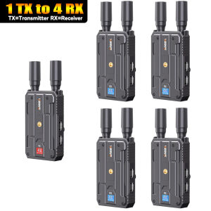 Wireless HDMI Transmitter and Receiver 4K Dual Display Extender 400m Support Battery Camera Live Streaming Laptop To TV Monitor