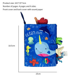 Baby Soft Cloth First Story Book with Squeezable Sound Feature