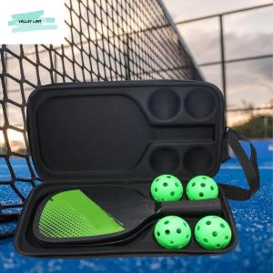 GOXBERK EVA Pickleball Paddle Storage Case Portable Waterproof Racket Organizer Practical Zipper Closure Table Tennis Racket Bag Outdoor