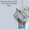 Cây lau nhà tự vắt thông minh, Chổi lau nhà tự vắt xoay 360 độ linh hoạt, bộ lau sàn nhà đa năng với bàn chổi lớn, giặt siêu sạch, siêu thấm hút phù hợp với tất cả các loại sàn nhà - Bảo hành 12 tháng. 