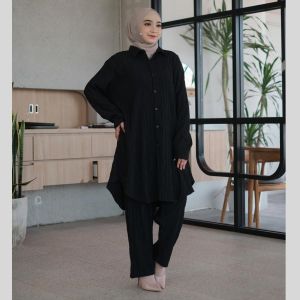 WENICLO Setelan Wanita Lady Crush WAKLA Jumbo LD 130 ADEM Premium Oneset Polos Mewah XXXL - 4L 4XL