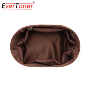 EverToner Satin Insert Organizer Bag for Triomphe Bucket Bag Cosmetics Organizer Bag Divider Shaper Protector Compartment Inner