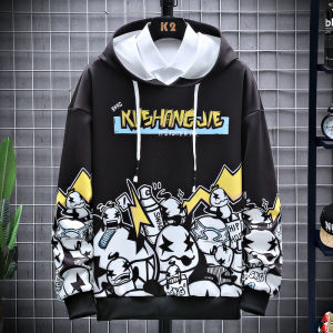 Hoodie Pria Sweater Kaos Hoodies Lengan Panjang Bahan Polyester W2121
