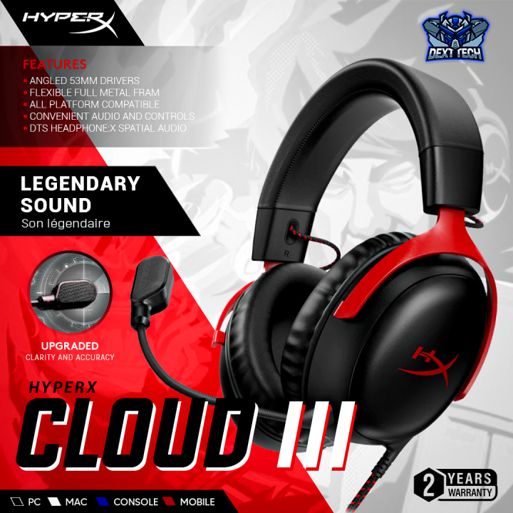 HyperX Cloud III Cloud Wired Surround DTS X Gaming Headset