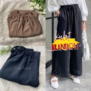 Celana Jeans Wanita High Waist jeans Kulot Jeans Wanita Jumbo Pinggang Karet Kulot Mozza Premium