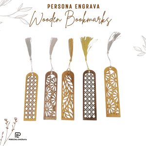 Persona Engrava Laser Cut Wooden Bookmark | Unique Wooden Designs | Book Lovers | Gift | Souvenir | Giveaways