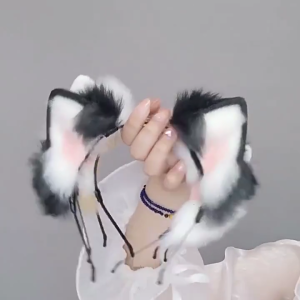 Halloween Cartoon Cat Ears Hair Hoop Woman Headband Makeup Headband for Easter Carnivals Cosplay Hair Accessories